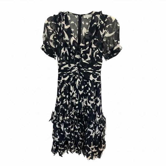 Oscar de la Renta Size 0 NAVY/WH Dress
