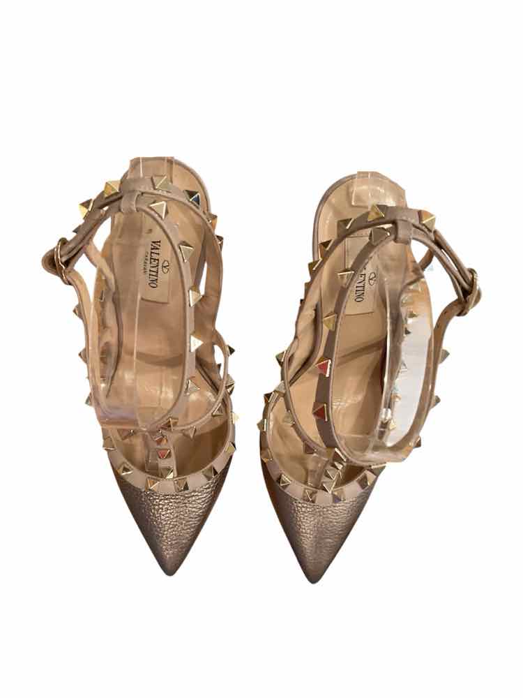 Valentino Size 40 Bronze Shoes