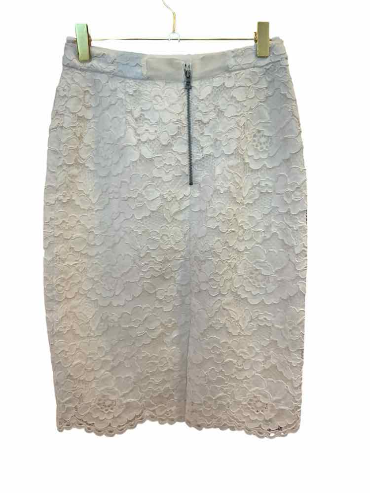 Alice + Olivia Size 0 Cream Skirt