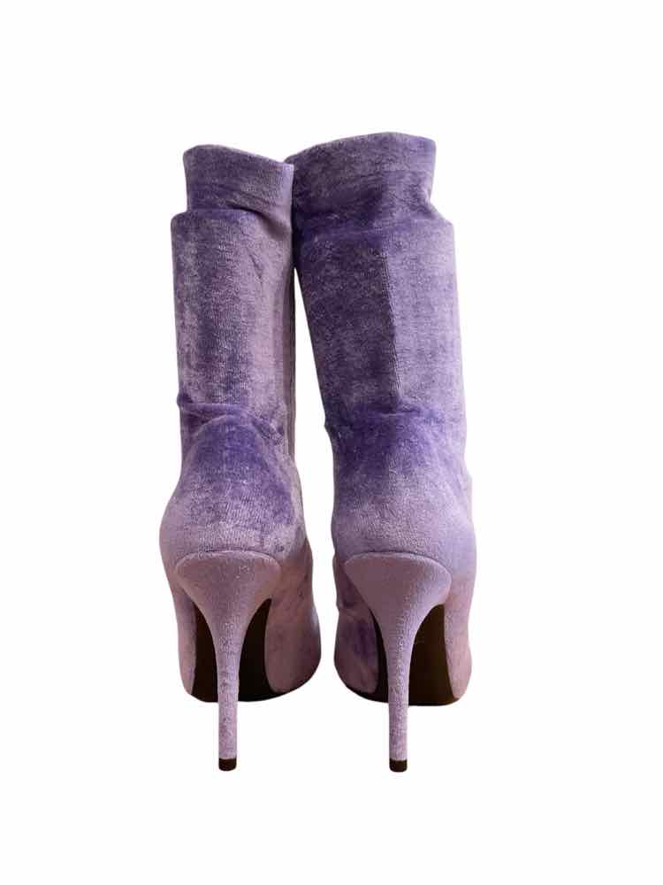 BALENCIAGA Size 37 LAVENDER Shine Shawl BOOT