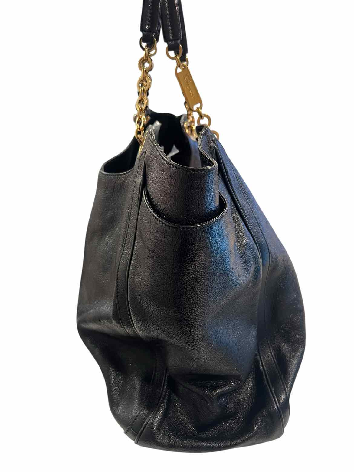 Ferragamo Size Small black/gold hardware Purse