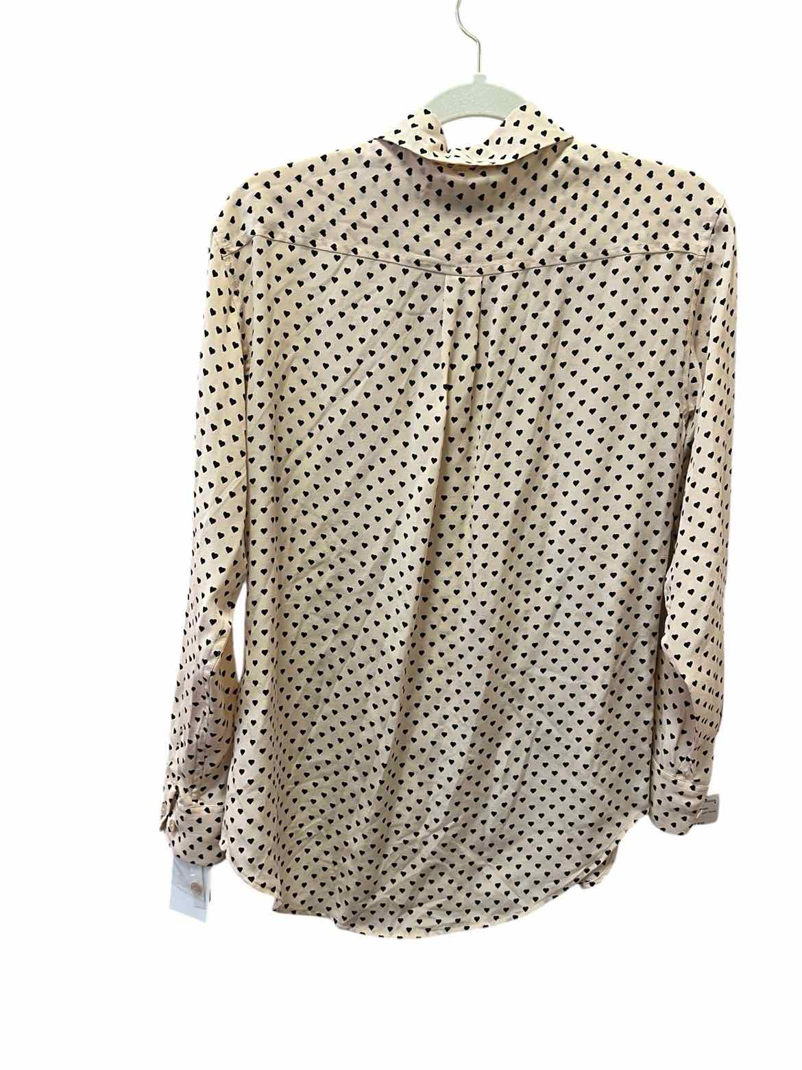 EQUIPMENT Size XS Black/White Blouse