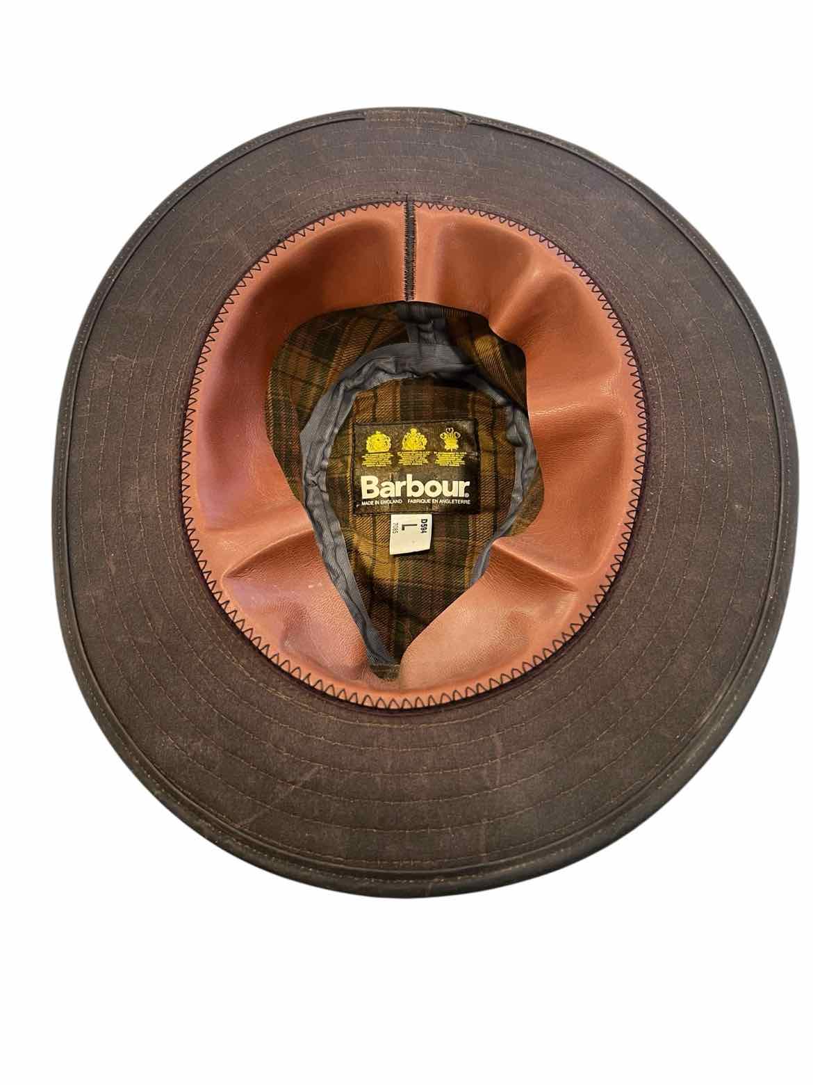 BARBOUR Size Large BROWN Hat