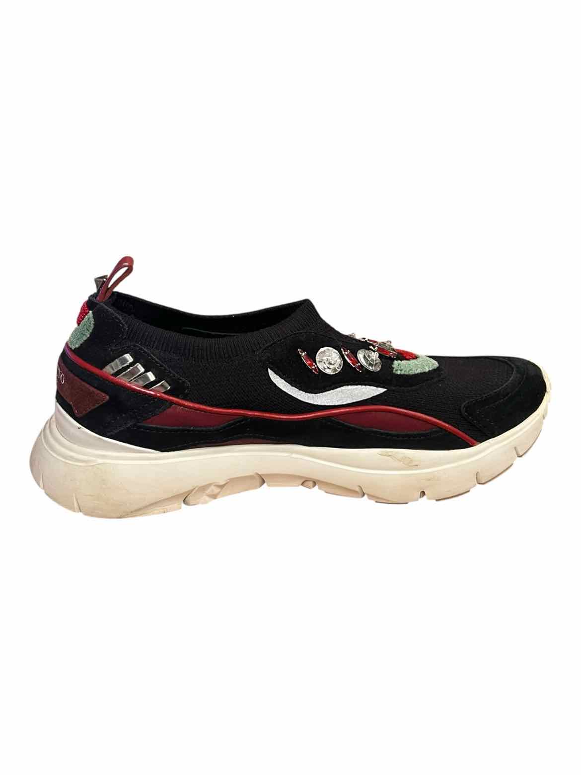 Valentino Size 38.5 blk/red/wh/grn Shoes