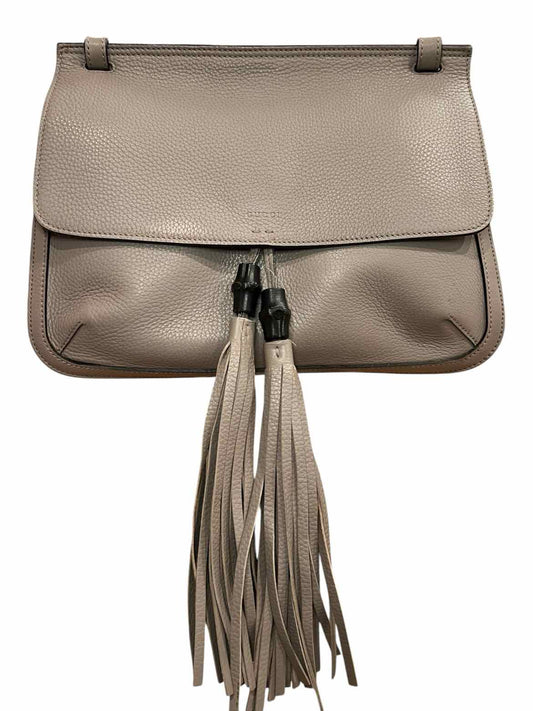 GUCCI Size Medium Grey Purse