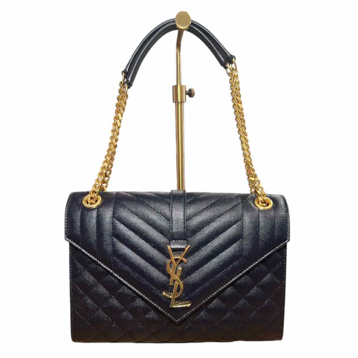 YSL Size Medium Navy Purse