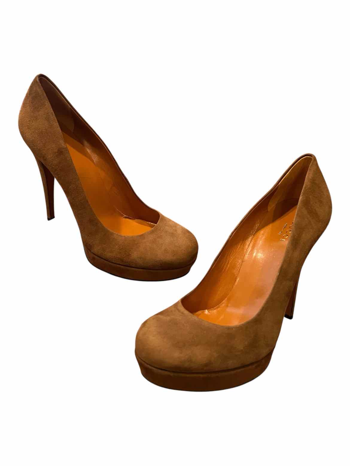 GUCCI Size 38.5 BROWN Shoes