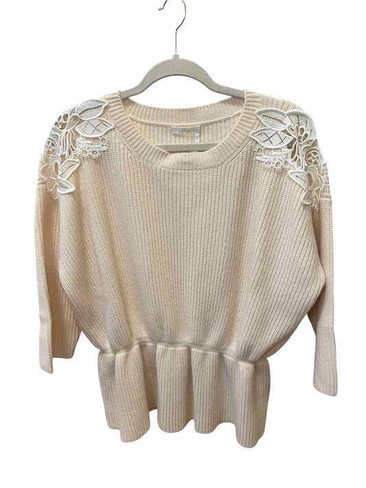 CHLOE Size Large Ivory SWEATER