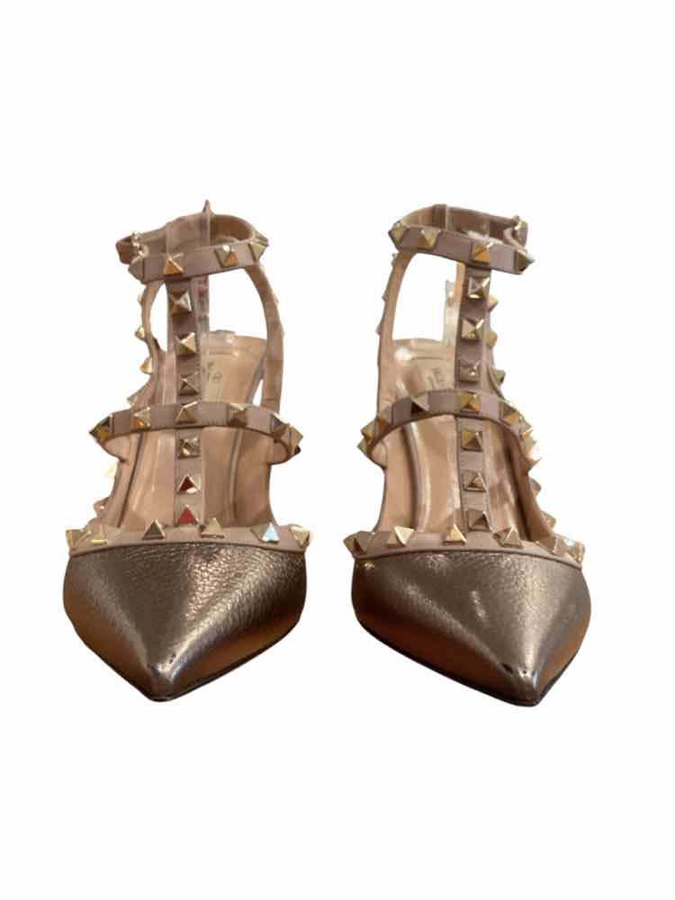 Valentino Size 40 Bronze Shoes