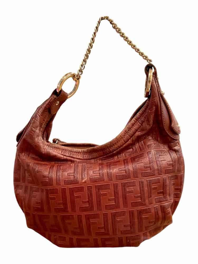 Fendi Size Small Cognac/gold hardware Purse