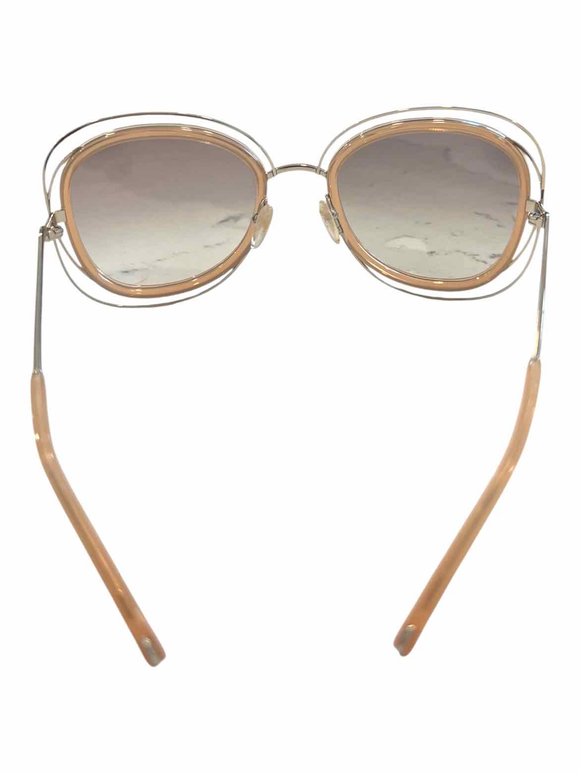Chloe Peach/Silver Hardware Carlina sunglasses
