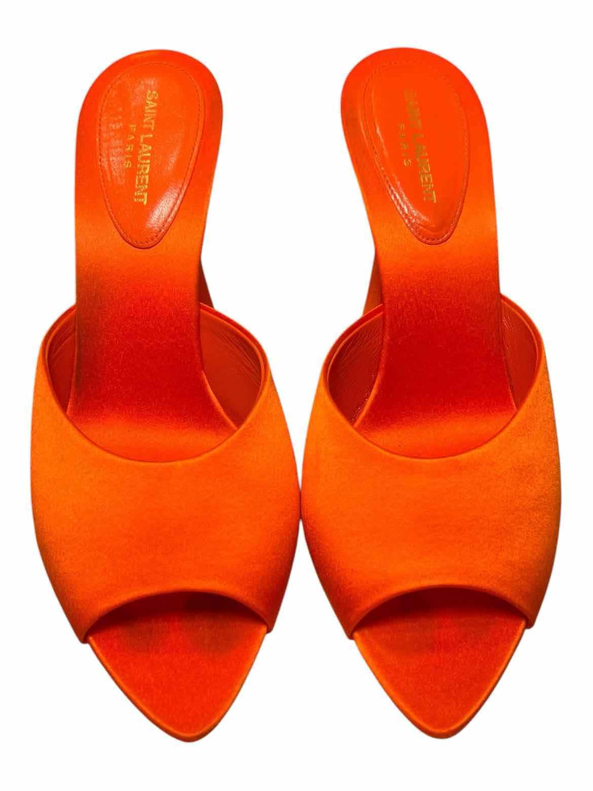 Saint Laurent Size 38 Orange Shoes