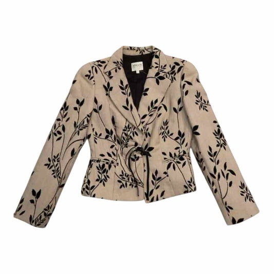 Armani Collezioni Size 6 tan/black BLAZER