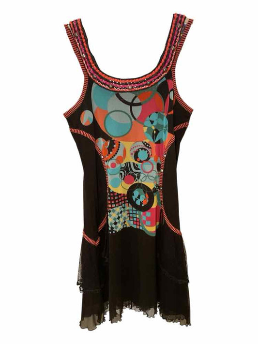 Carlopic (cpk) Size 40 BLK/RED/PK Dress