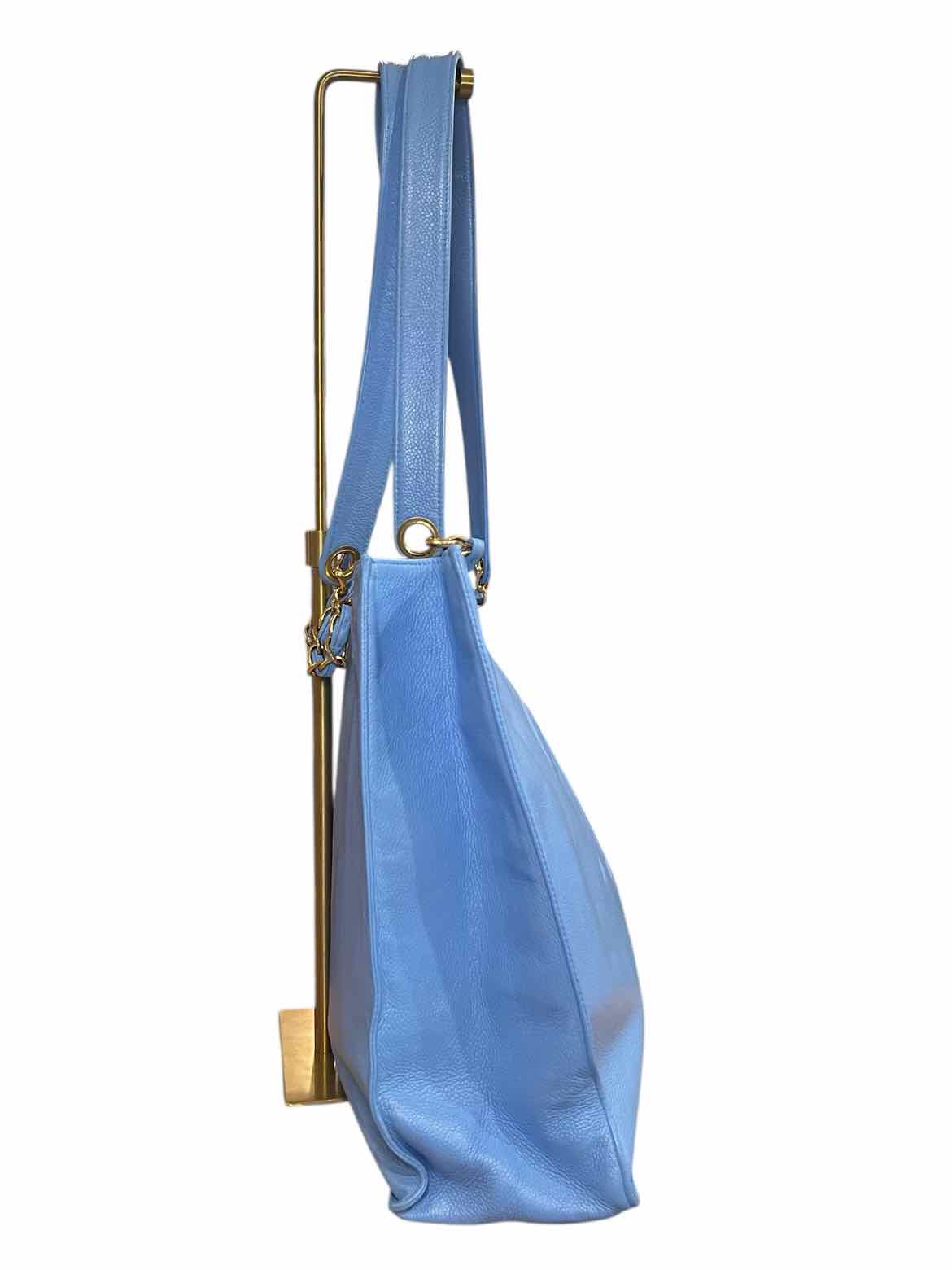 Chanel Size Large Robin egg blue Purse