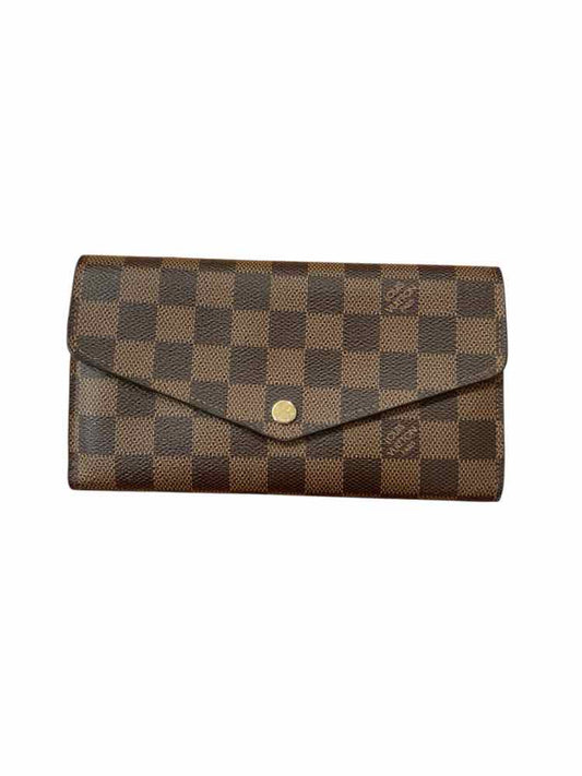 LOUIS VUITTON Size Long EBENE DAMIER Wallet