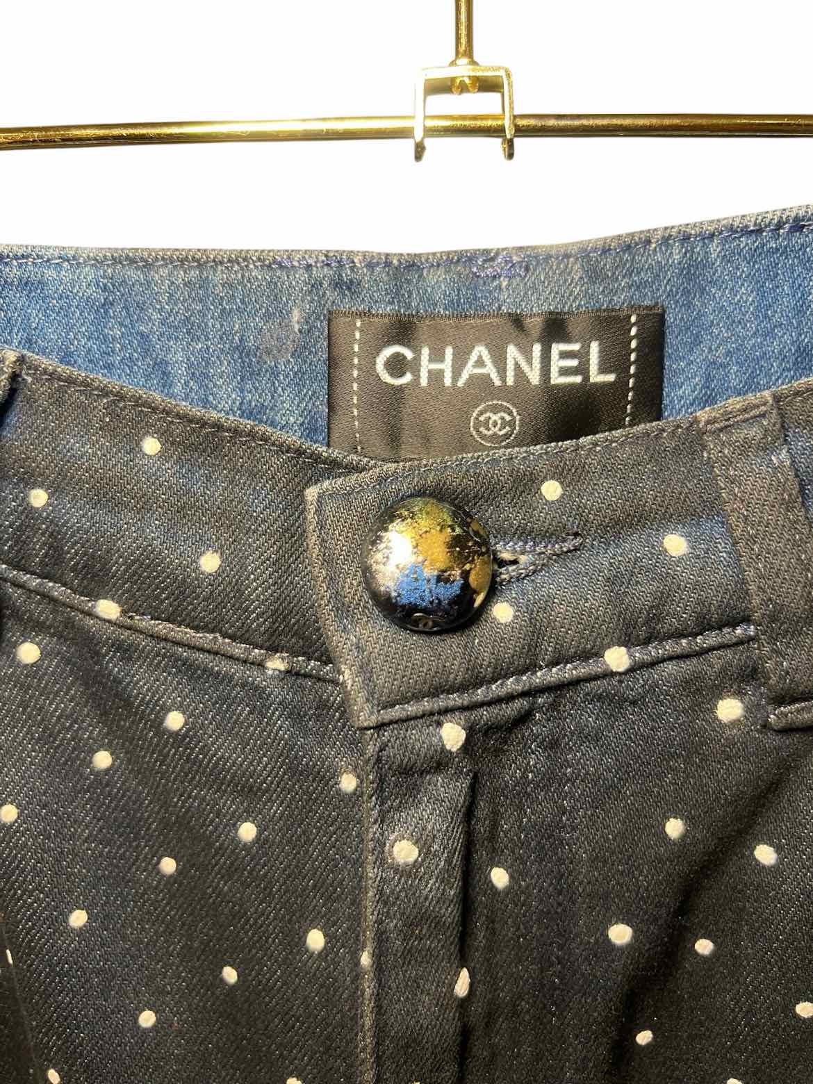 Chanel Size 38 dark denim Pants