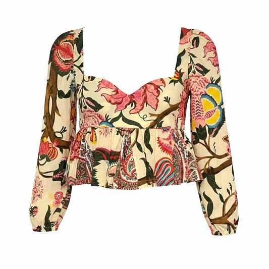 Alix of Bohemia Size M FLORAL Blouse