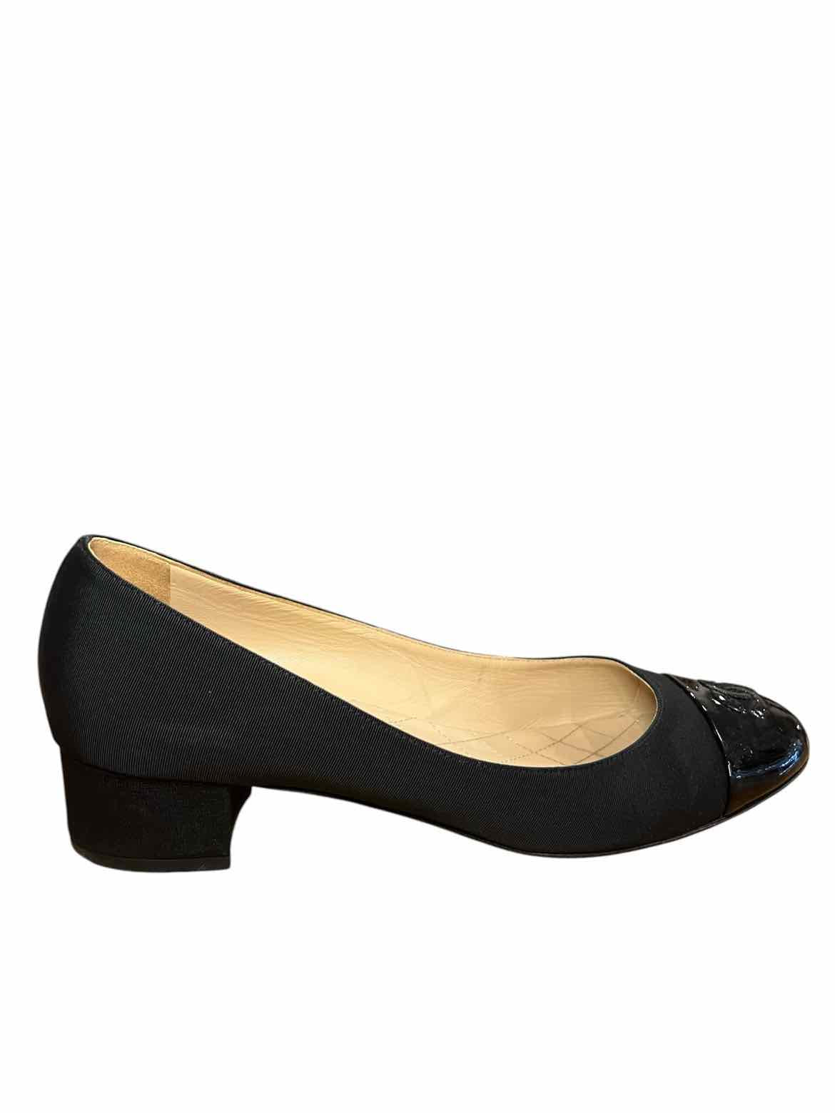 Chanel Size 38.5 Black Shoes