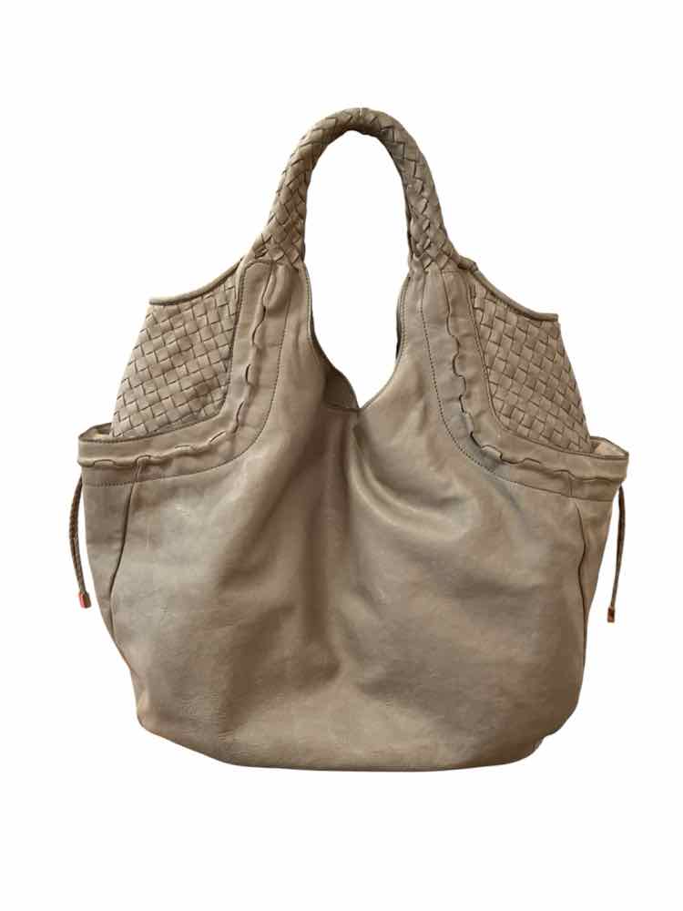 Ferragamo Grey Gancini Hobo Tote Purse