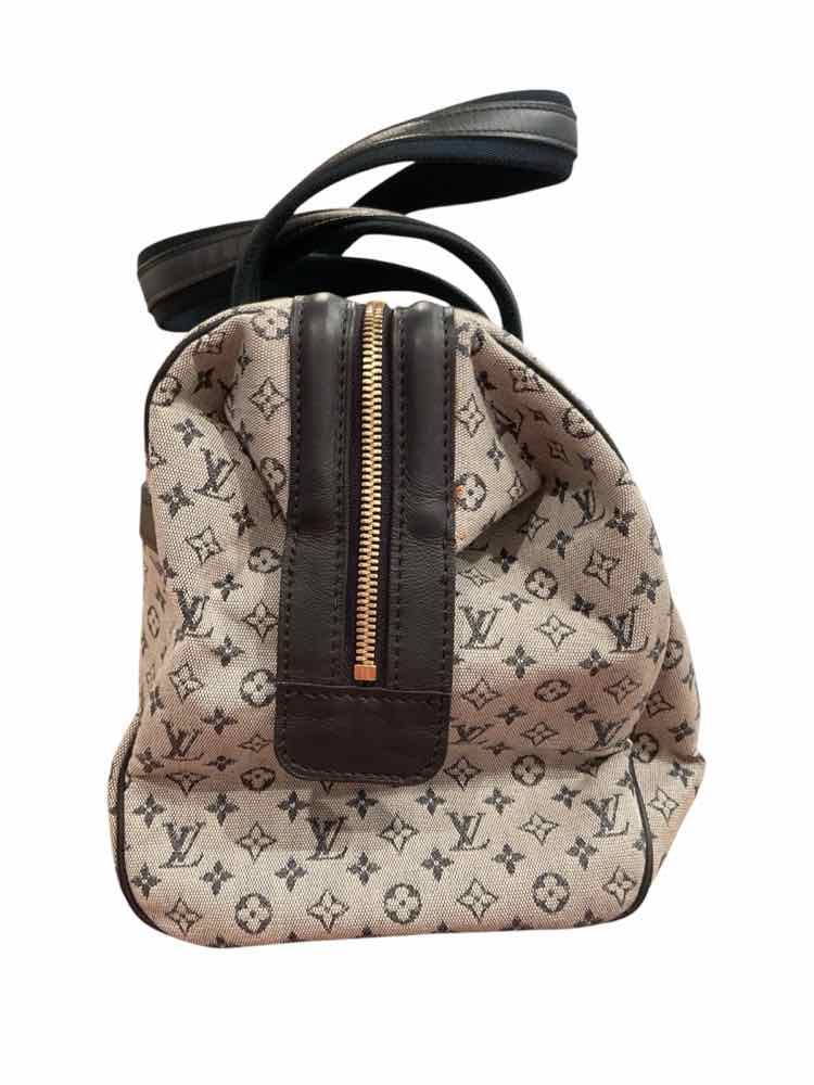 Louis Vuitton Size GM Blue Canvas Mini Lin Josephine Bag Purse