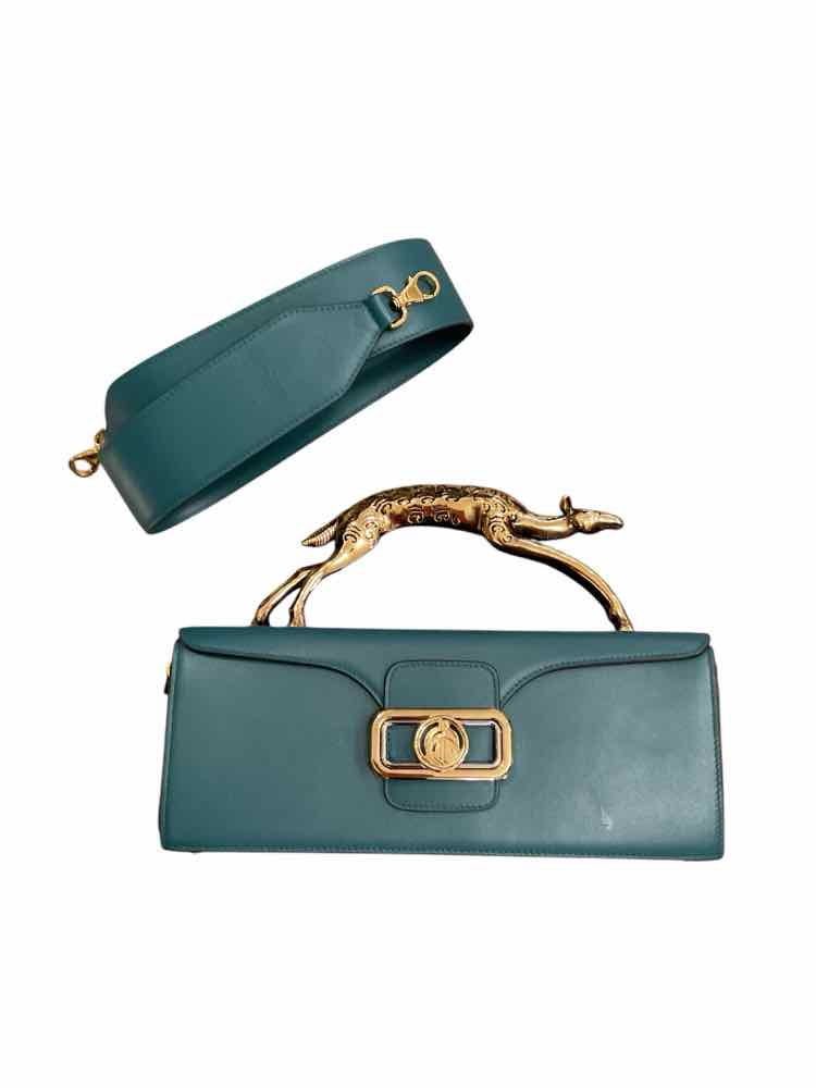 LANVIN Size Small Teal Purse