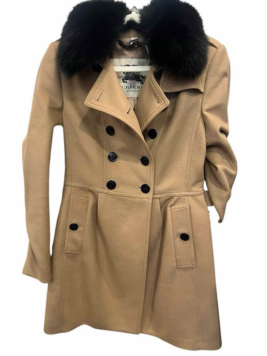 BURBERRY Size 8 brown/black Coat
