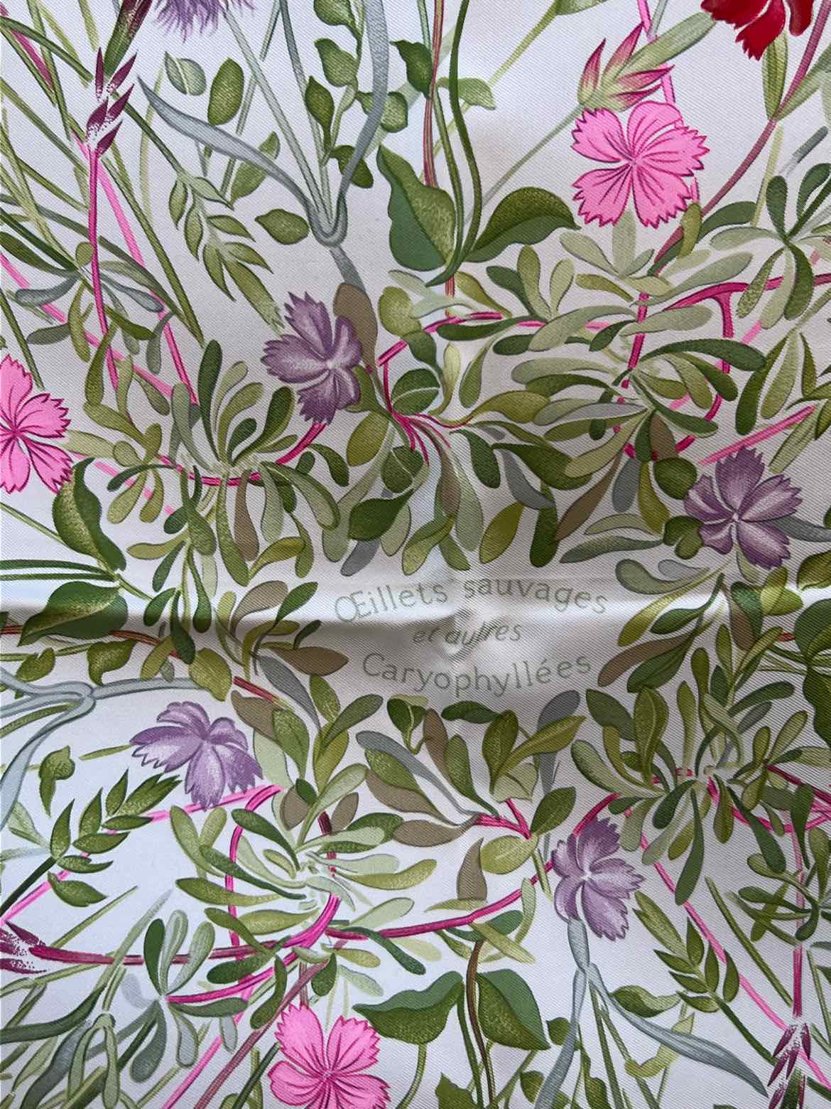 Hermes Size 90 FLORAL Scarf