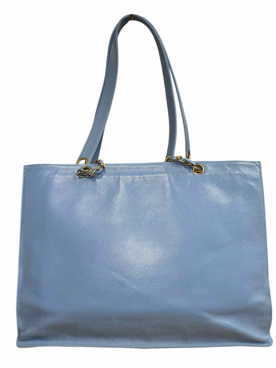 Chanel Size Large Robin egg blue Purse