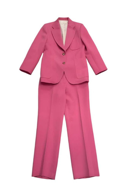 Victoria Beckham Size 6/8 Raspberry Pant Suit