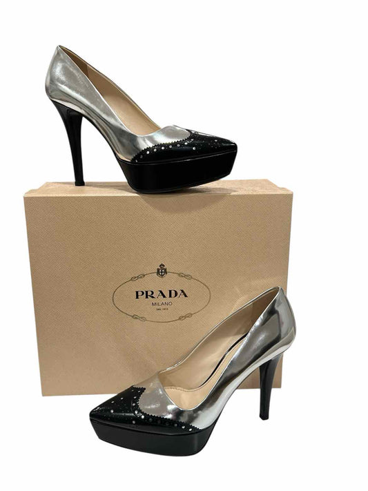 Prada Size 36 SILVER/BLACK Shoes