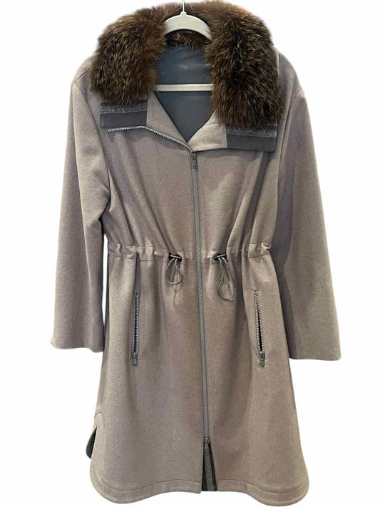 Brunello Cucinelli Size 44 Grey Coat