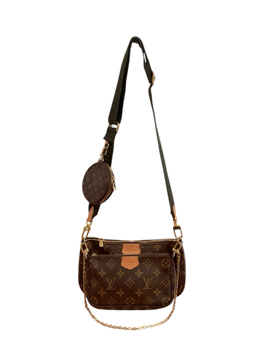 LOUIS VUITTON Size Small monogram/dark green Purse
