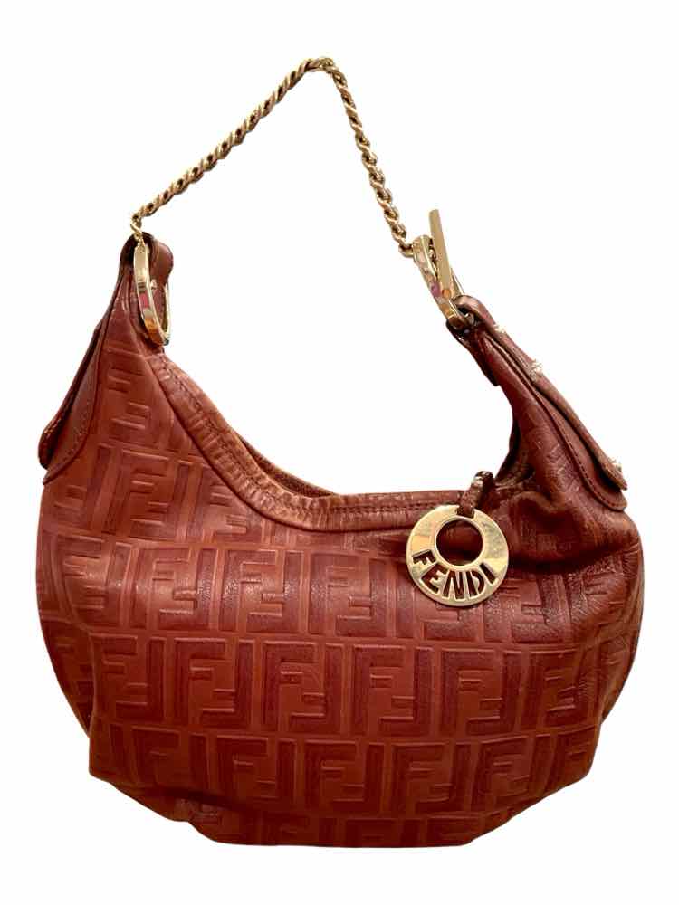 Fendi Size Small Cognac/gold hardware Purse