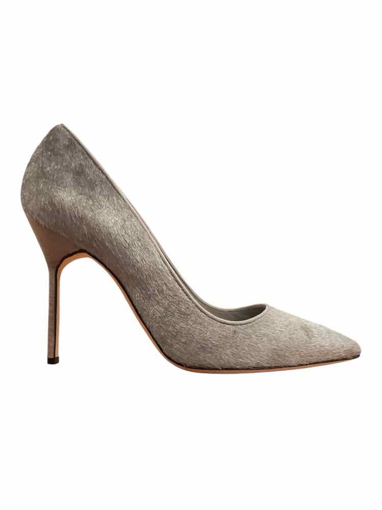 Manolo Blahnik Size 38 Grey Shoes