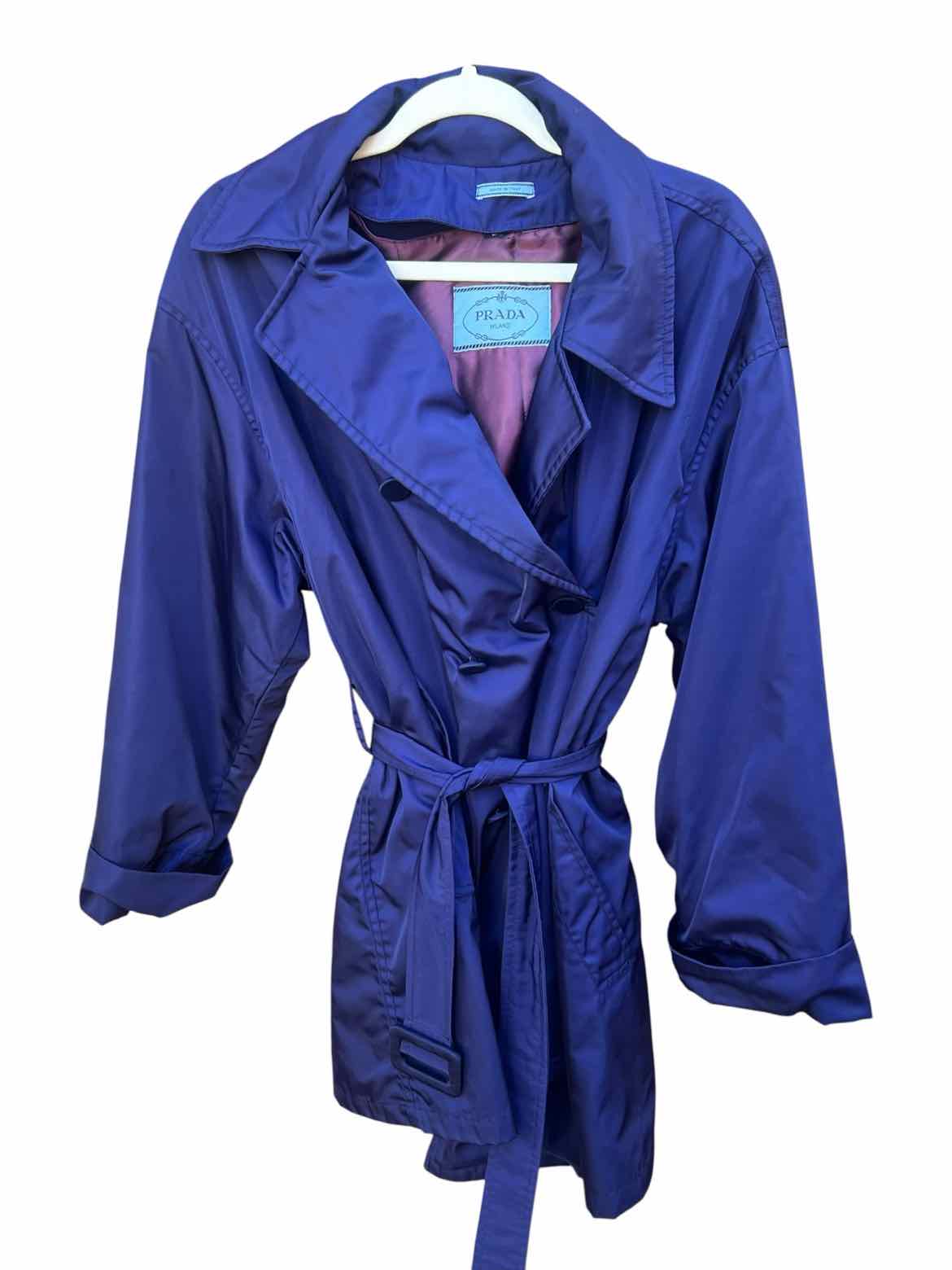 Prada Size Small Navy Coat