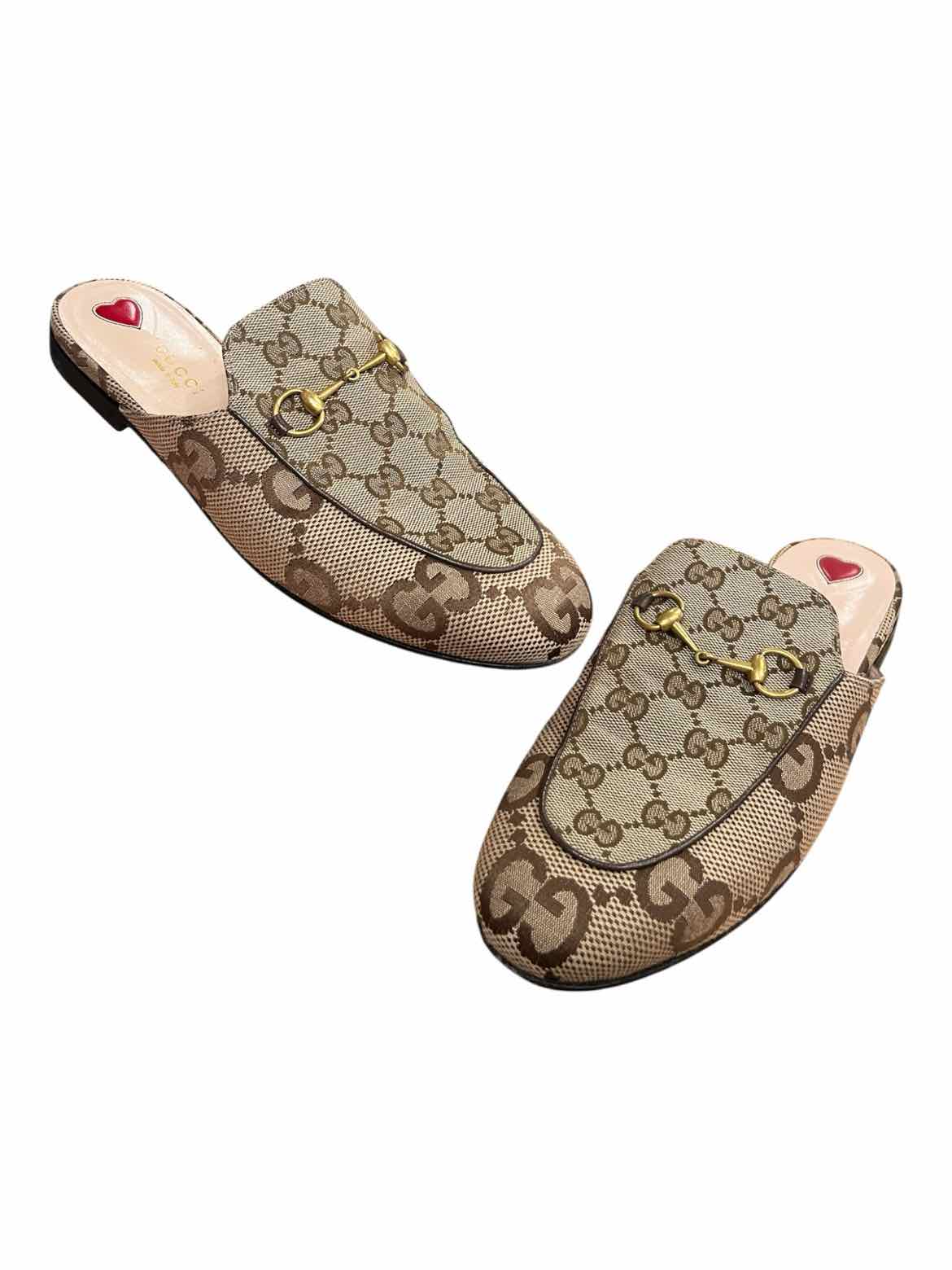 GUCCI Size 40 brn/tan Shoes