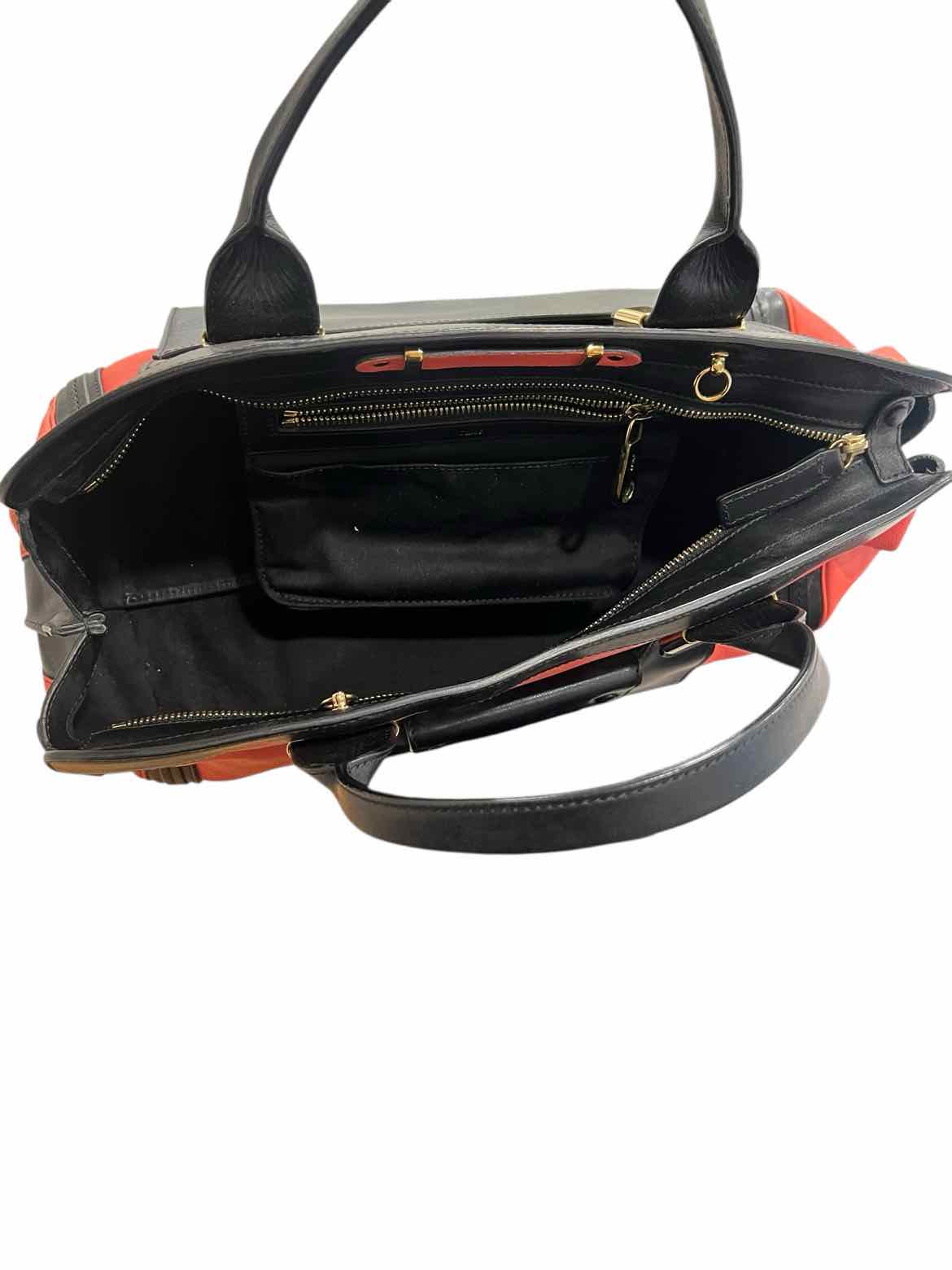 CHLOE Size Large black/coral Purse