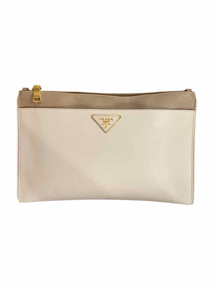 Prada Size Medium CR/BRN Purse