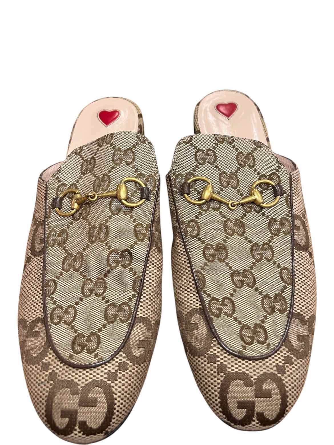 GUCCI Size 40 brn/tan Shoes