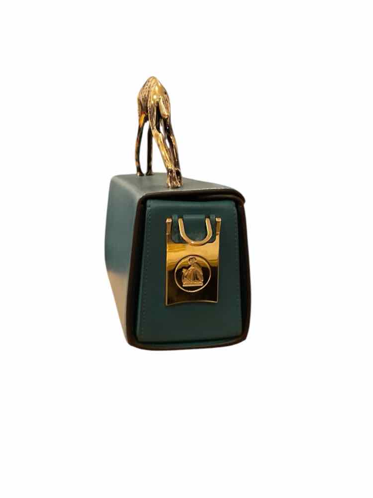 LANVIN Size Small Teal Purse