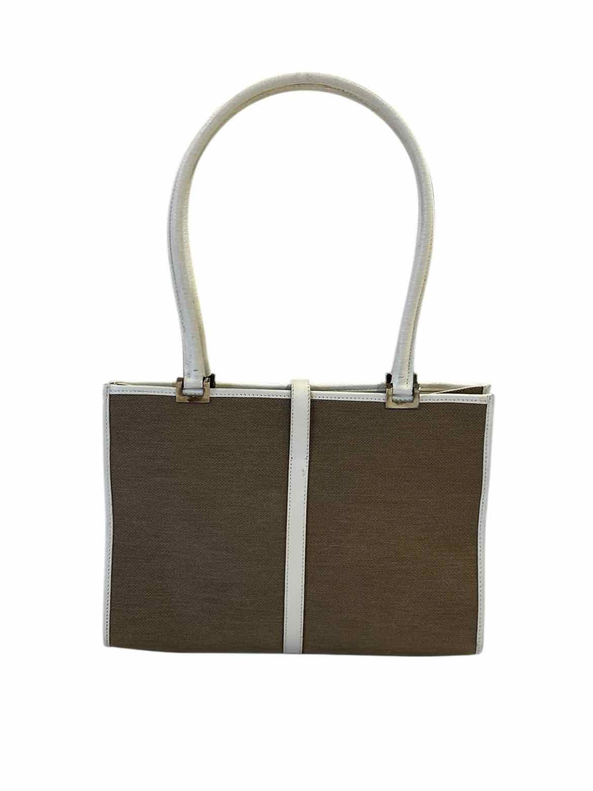 GUCCI Size Medium BRN/WH Purse