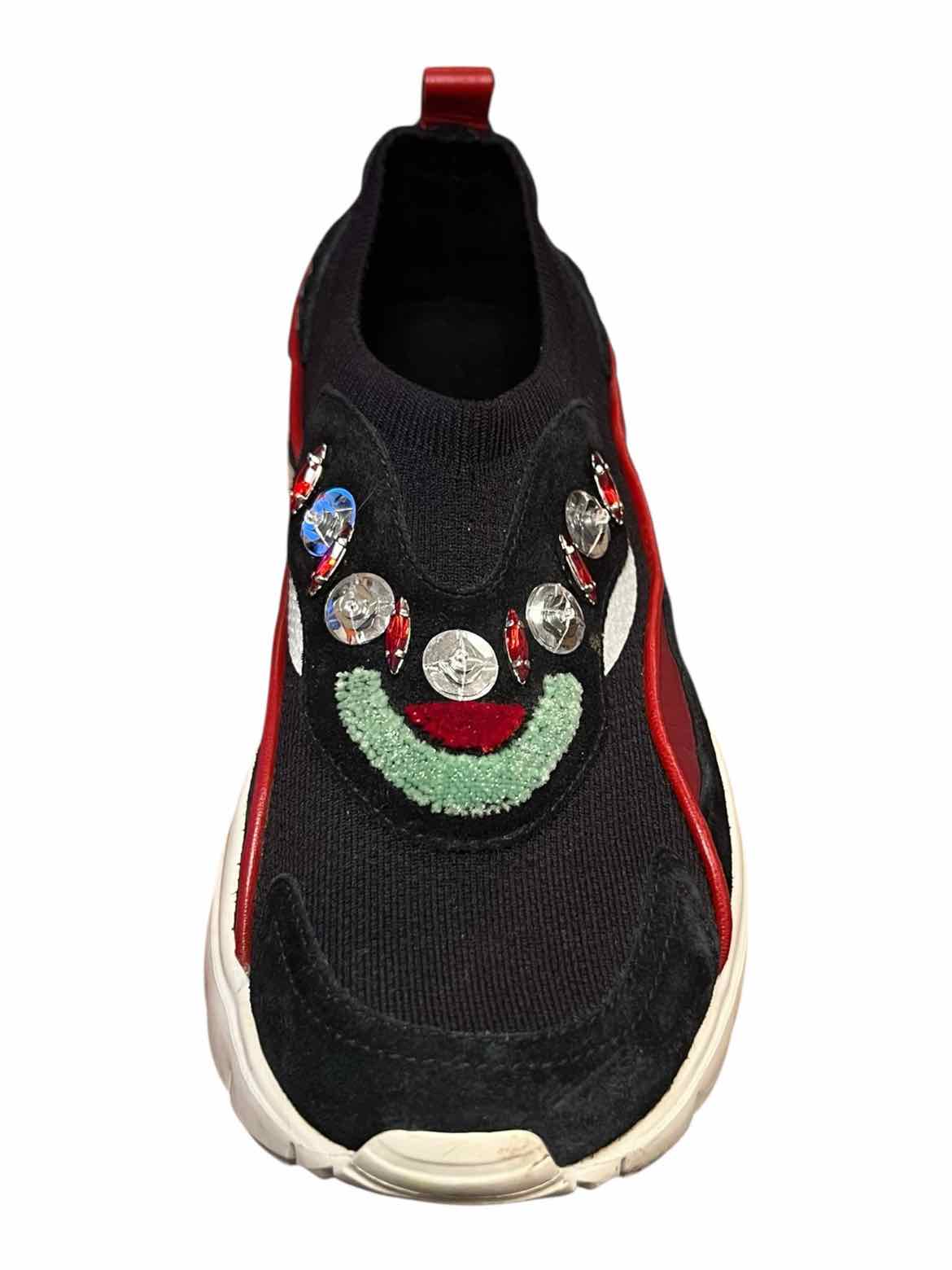 Valentino Size 38.5 blk/red/wh/grn Shoes