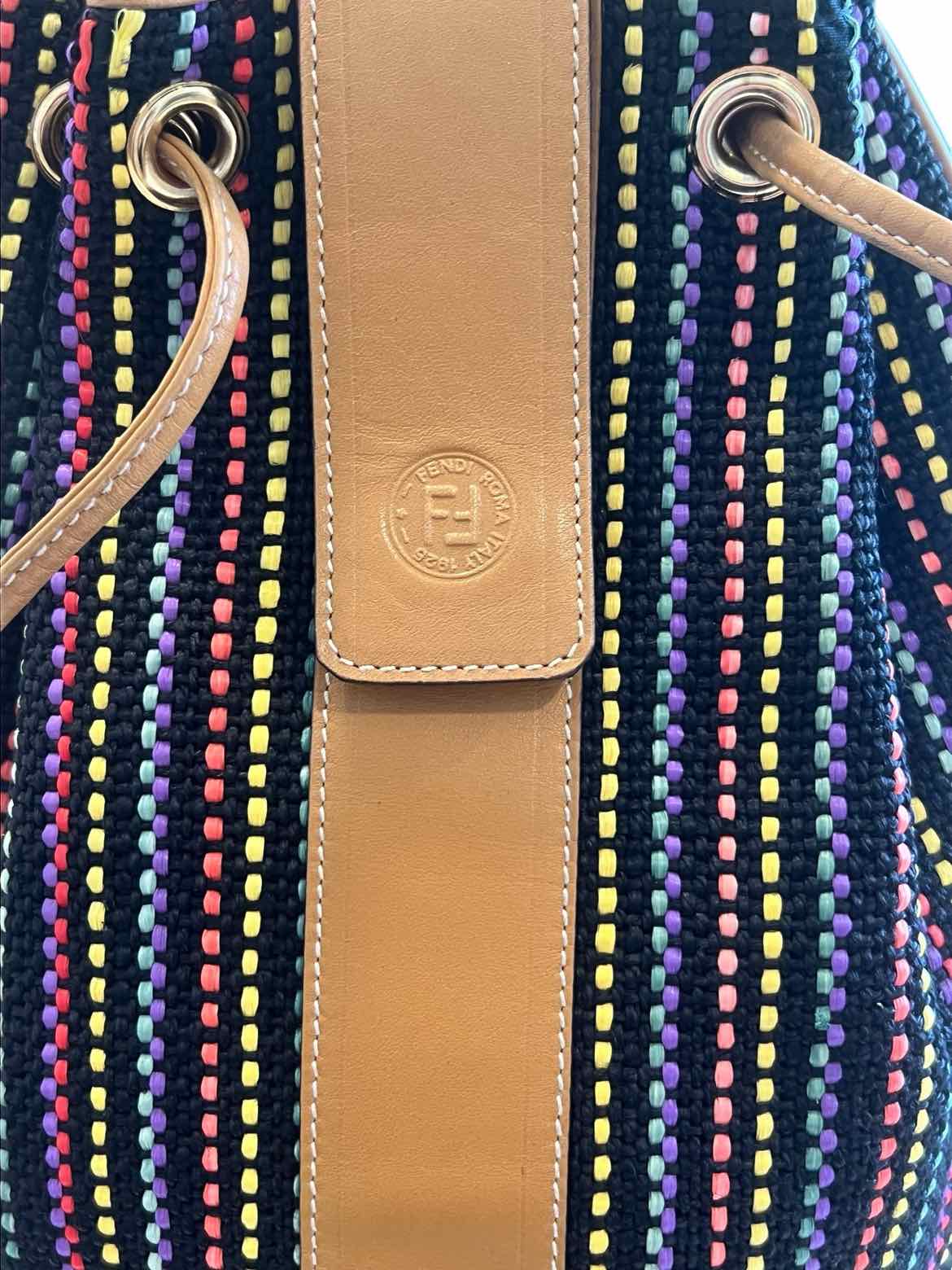 Fendi black/rainbow Purse