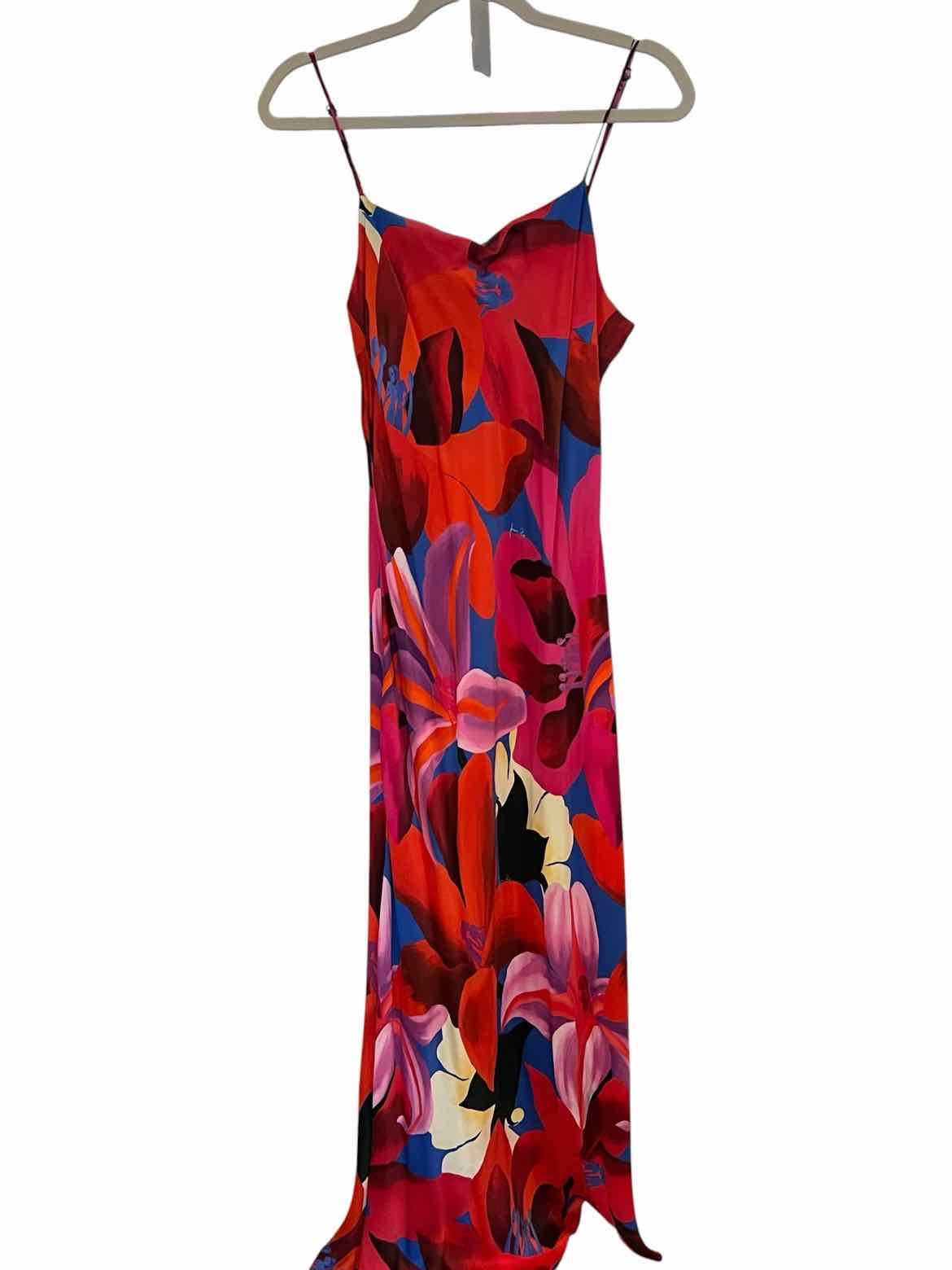 Farm Rio Size Large red/blue/purple Dress