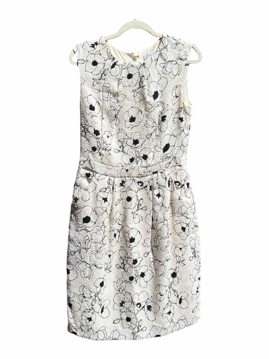 Oscar de la Renta Size 8 WH/BLK Dress