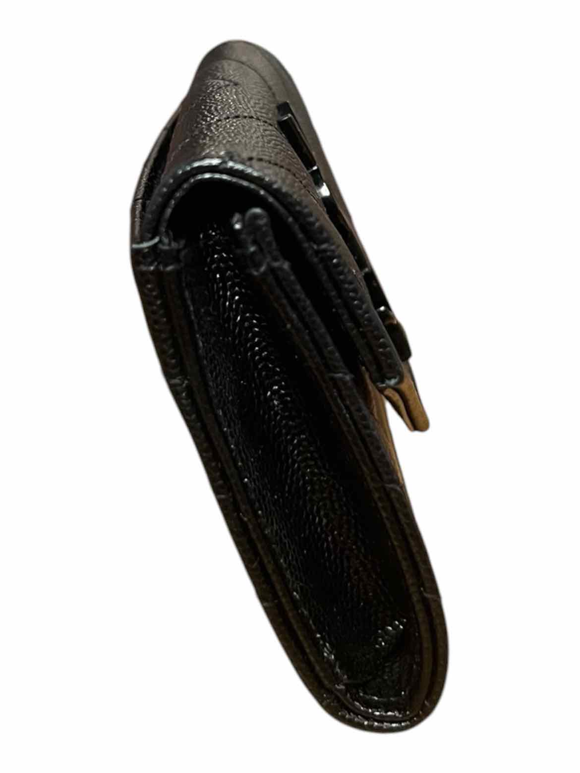 YSL Size Small Black Wallet