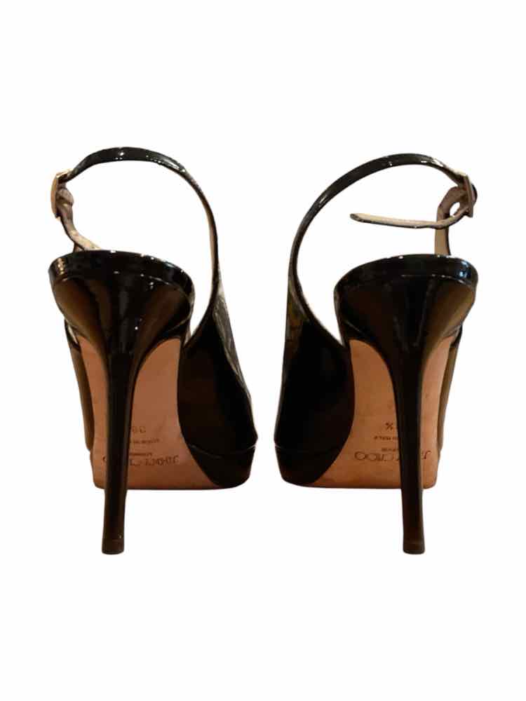 JIMMY CHOO Size 38.5 black patent Shoes