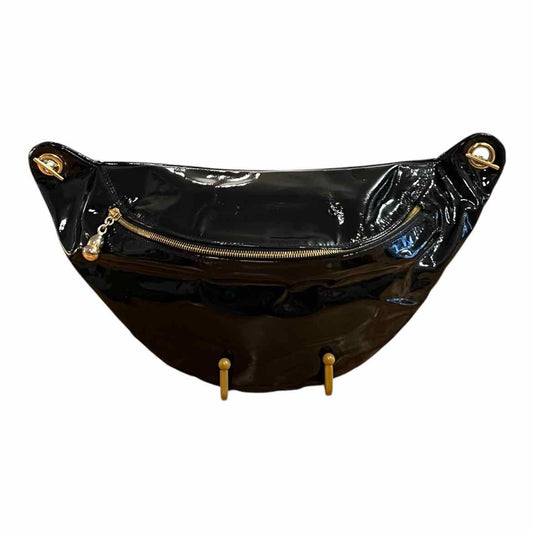 Bottega Veneta Size Small black patent Purse