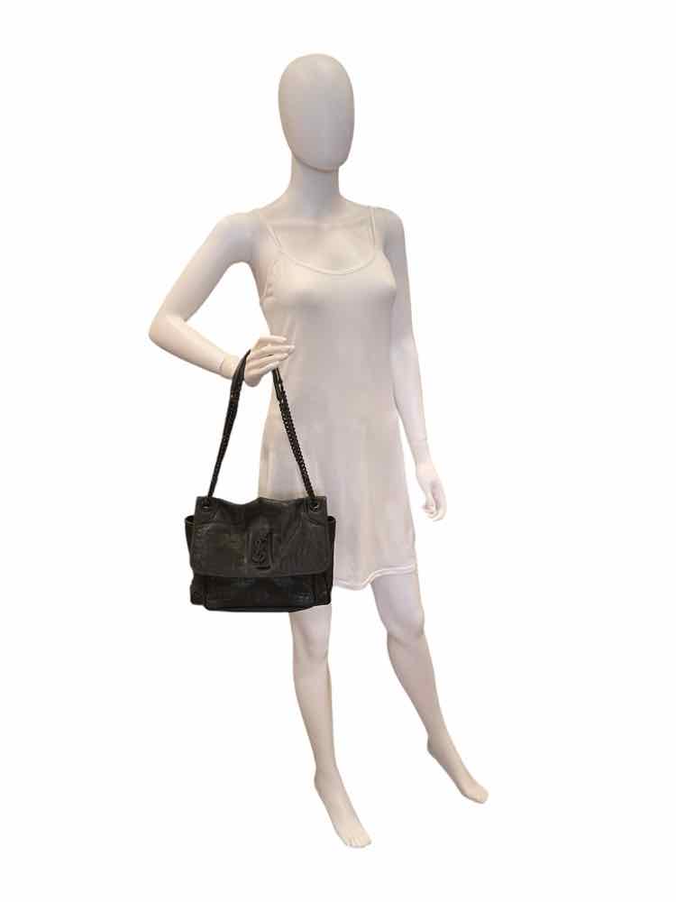 Saint Laurent Size Medium Dark grey Purse
